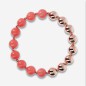 Bronzallure Bracciale Corallo Rosa