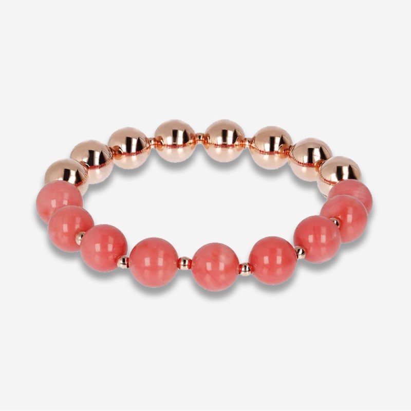 Bronzallure Bracciale Corallo Rosa