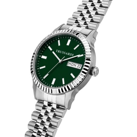 OROLOGIO TRUSSARDI T-BENT 39MM 3H GREEN DIAL SS BR - R2453141010