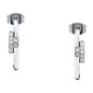 ORECCHINI TRUSSARDI T-LOGO EARR. SS CRYSTAL WHITE 1.9CM - TJAXC86