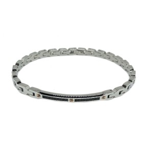 ZANCAN BRACCIALE in Acciaio con Spinelli – Hiteck – EHB191