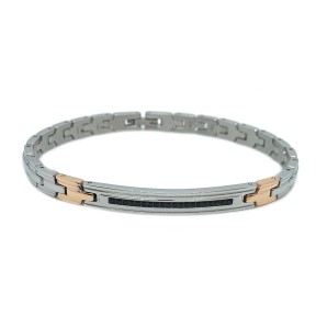 ZANCAN BRACCIALE in Acciaio con Spinelli – Hiteck – EHB198