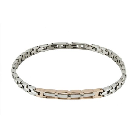 ZANCAN Bracciale Zancan in Acciaio con Spinelli – UHB007