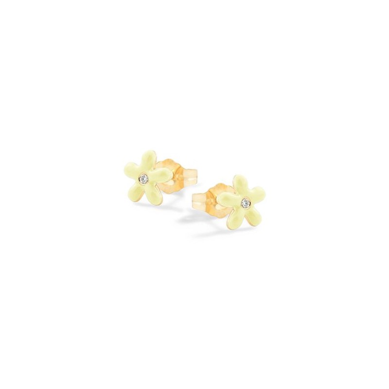 NANAN Orecchini Bimba in Argento Fiore Giallo - NAN0497