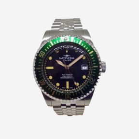 OROLOGIO DA UOMO MONDIA SUBMARINER VINTAGE MS-221-SSGR-BK-GB