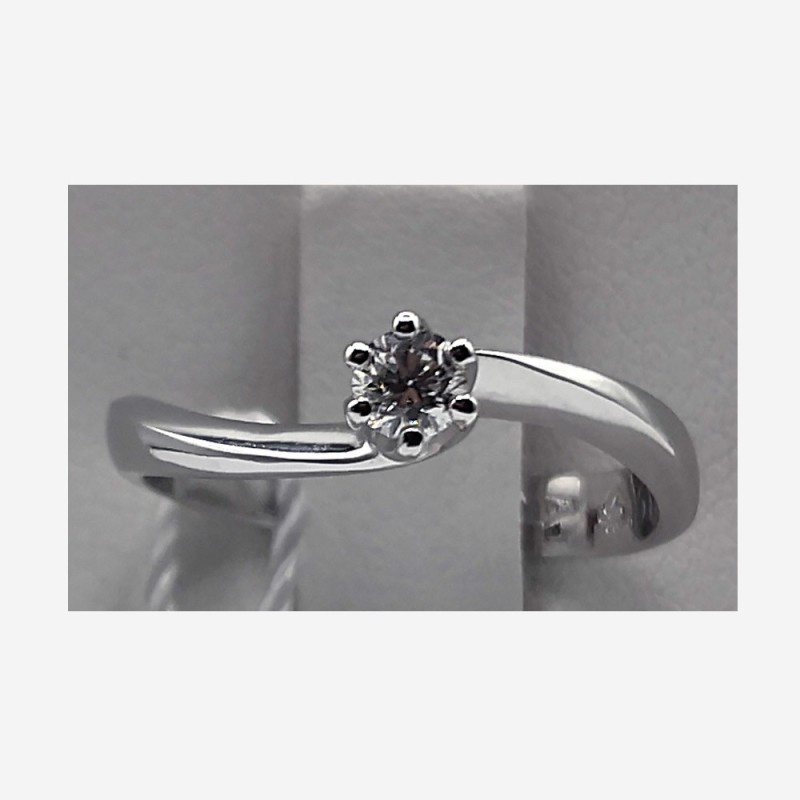 Anello Solitario GD con Diamante carati 0.14 - VENDUTO - ORDINABILE