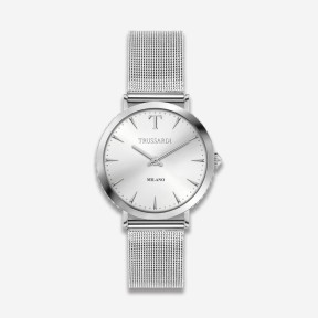 OROLOGIO TRUSSARDI T-MOTIF - cassa in acciaio bianco