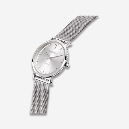 OROLOGIO TRUSSARDI T-MOTIF - cassa in acciaio bianco