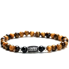 Gerba Bracciale Da Uomo Stone Tiger Eye