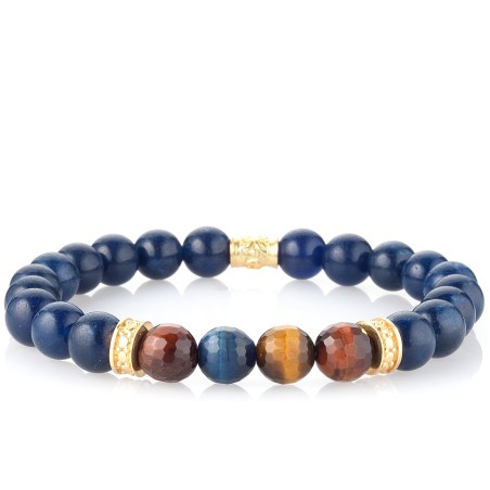 Gerba Bracciale da Uomo Stone Blue Passion