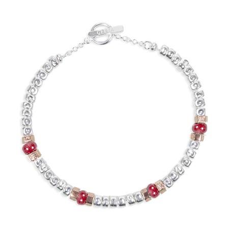 Bracciale Silver Ceramic brn 02 Red