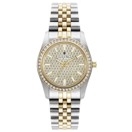 Jacques du Manoir Inspiration Glamour Swiss Made (oro e argento) 32 MM - Orologio da donna - JWL01103