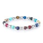 Gerba Bracciale Da Uomo Stone Shine pietre multicolor argento ematite