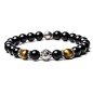 Gerba Bracciale Da Uomo Stone Night Of Love Onice ematite argento - 259