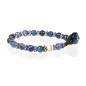 Gerba Bracciale Gerba LAB Occhio di Tigre blu e Madreperla uomo donna - 085