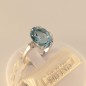 Anello GD con Acquamarina Ovale e Diamanti