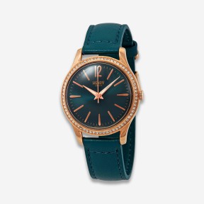 Orologio Henry London da donna Stratford Crystal Teal Blue HL34-SS-0206