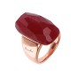 Bronzallure Anello Chevalier con Pietra Naturale Rettangolare - WSBZ01863.RED-16