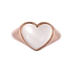 Bronzallure Anello Chevalier con Cuore in Pietra Naturale - WSBZ01729.WM-06