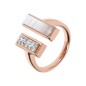 Bronzallure Anello Contrarié con Pietra Naturale e Cubic Zirconia - WSBZ01851.WLA-14