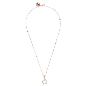 Bronzallure Collana Rosario con Pendente Cuore Piccolo in Pietra Naturale - WSBZ01892.WM