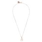 Bronzallure Collana Rosario con Pendente Cuore Piccolo in Pietra Naturale - WSBZ01892.WM