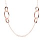 Bronzallure Collana Lunga con Station di Elementi Ovali Golden Rosé - WSBZ01966.R