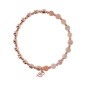 Bronzallure Bracciale Elastico con Pietre Naturali e Sfere Golden Rosé - WSBZ01431.PMS