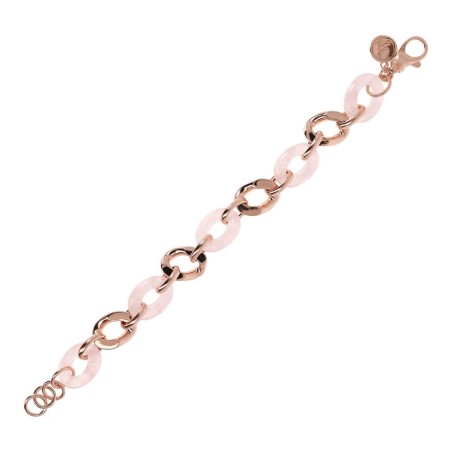 Bronzallure Bracciale Catena Quarzo Rosa - WSBZ01382.RQ