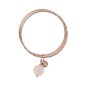 Bronzallure Bracciale Multifilo Rigido con Pietra Naturale Tonda - WSBZ01386.RQ