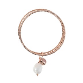 Bronzallure Bracciale Multifilo Rigido con Pietra Naturale Tonda - WSBZ01386.WPRL