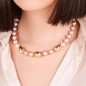 Bronzallure Collana Donna con Perle, Beads Golden Rosé - WSBZ01820.RQ