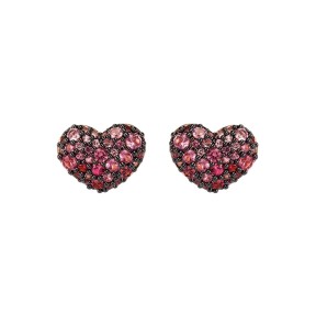 Bronzallure Orecchini Cuore a Lobo con Pavé in Cubic Zirconia - WSBZ01199.ROSE