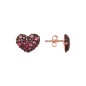 Bronzallure Orecchini Cuore a Lobo con Pavé in Cubic Zirconia - WSBZ01199.ROSE