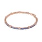 Bronzallure Bracciale Tennis Bicolore con Cubic Zirconia - WSBZ01998.BLU.LG