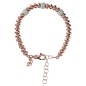 Bronzallure Bracciale con Rondelle Alternate a Elementi Pavé in Cubic Zirconia - WSBZ01048.W