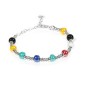 Gerba Bracciale Baby Silver Argento e pietre in Ceramica tutti colori bambino - BS14