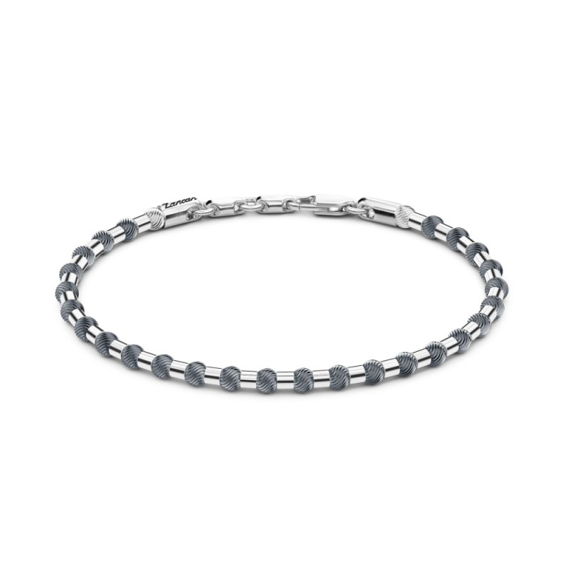 Bracciale Zancan morbido in argento a sfere – ESB187-N