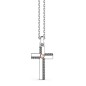 Collana Zancan in argento con pendente a croce e vite in oro rosa - EXC540R