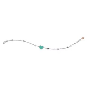 NANAN Bracciale con Cuore Color Tiffany - NAN0235