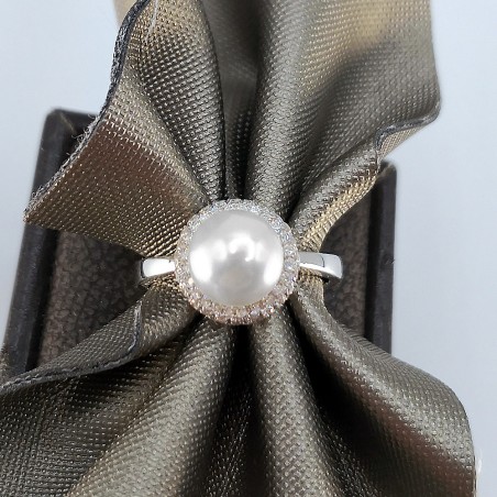 Crivelli anello perla australiana e diamanti - MX21