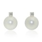 Genesia CLASSIC ICONS ORECCHINI di Perle Freshwater e diamanti con diametro 6.5-7 mm- OE253B_65-7