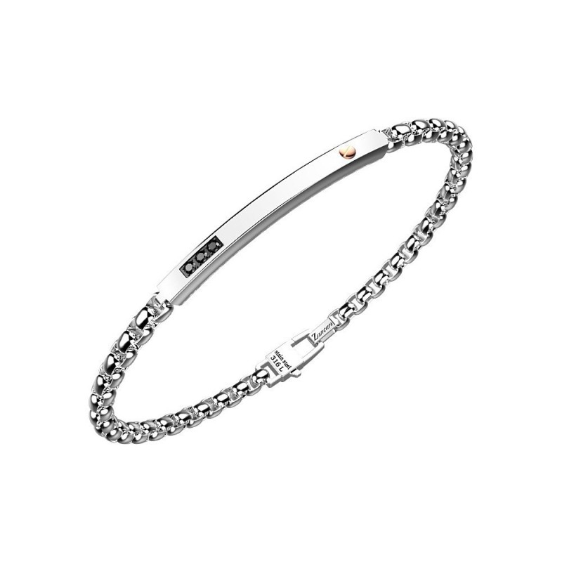 ZANCAN BRACCIALE IN ACCIAIO CON TARGA HI TECK – EHB178