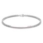 ZANCAN BRACCIALE IN ARGENTO CON TARGA E PIETRE MARRONI - EXB729-MA