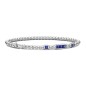 ZANCAN BRACCIALE DA UOMO IN ARGENTO E SPINELLI BLU - ESB311-BL