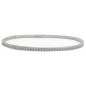 ZANCAN BRACCIALE UOMO TENNIS IN ARGENTO BRUNITO CON SPINELLI BIANCHI - ESB075-B-19