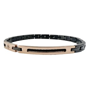 ZANCAN BRACCIALE DA UOMO IN ACCIAIO CON TARGA – HITECK – EHB234