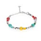 Gerba Bracciale Baby Silver Argento e pietre in Ceramica multicolor bambino - BS18